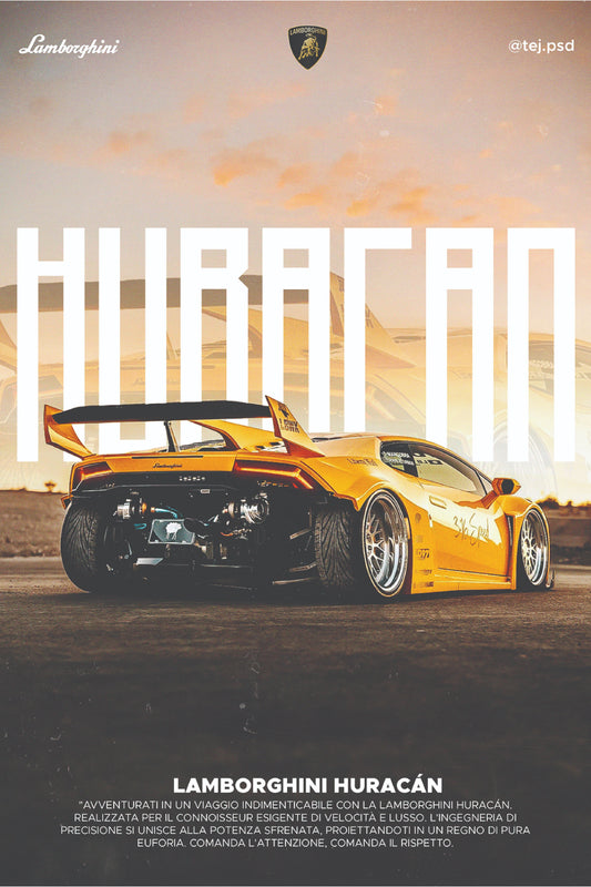 Lamborghini Huracan Poster