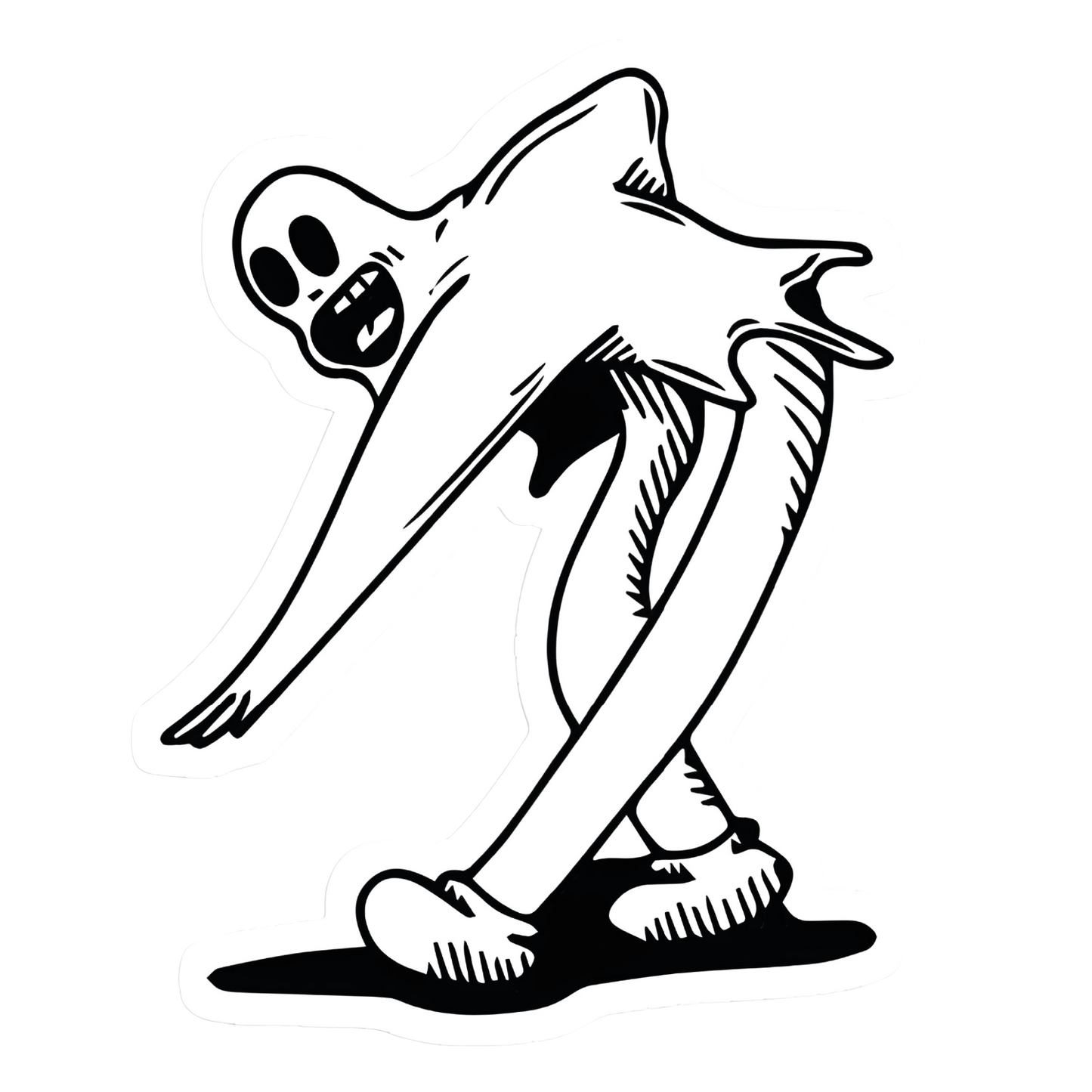 Dancing Ghost Sticker