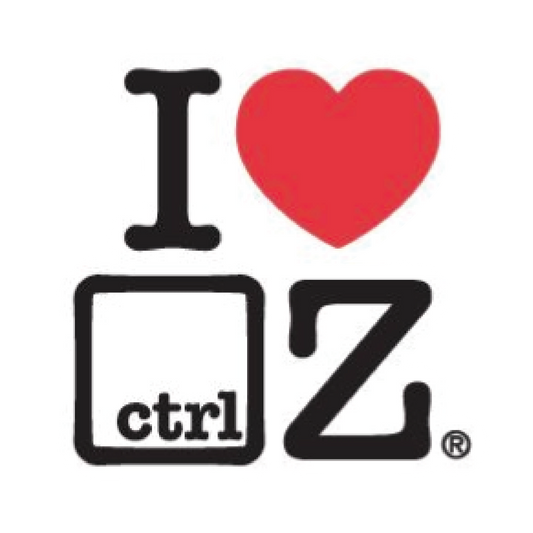 I Love Ctrl Z Sticker