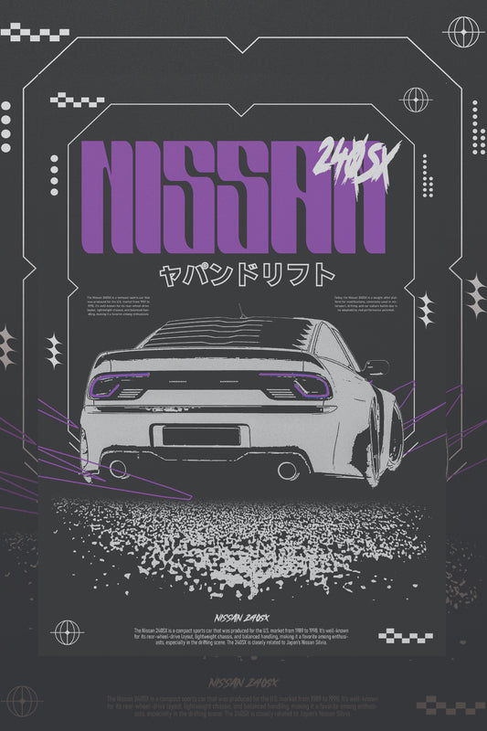 Nissan 240SX Poster