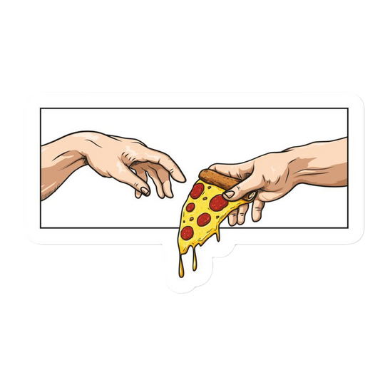 Adam & Pizza Sticker