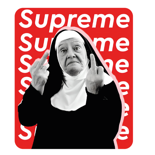 Supreme NUN Sticker