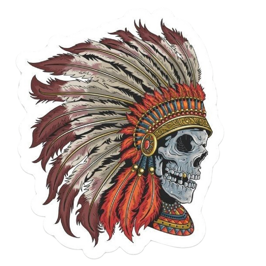 Native Skull Sticker