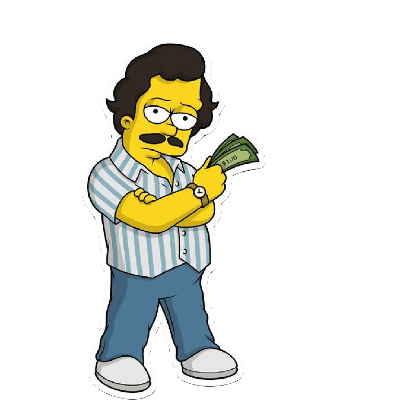 Simpsons Escobar Sticker